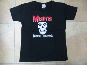 Misfits, čierne dámske tričko 100%bavlna